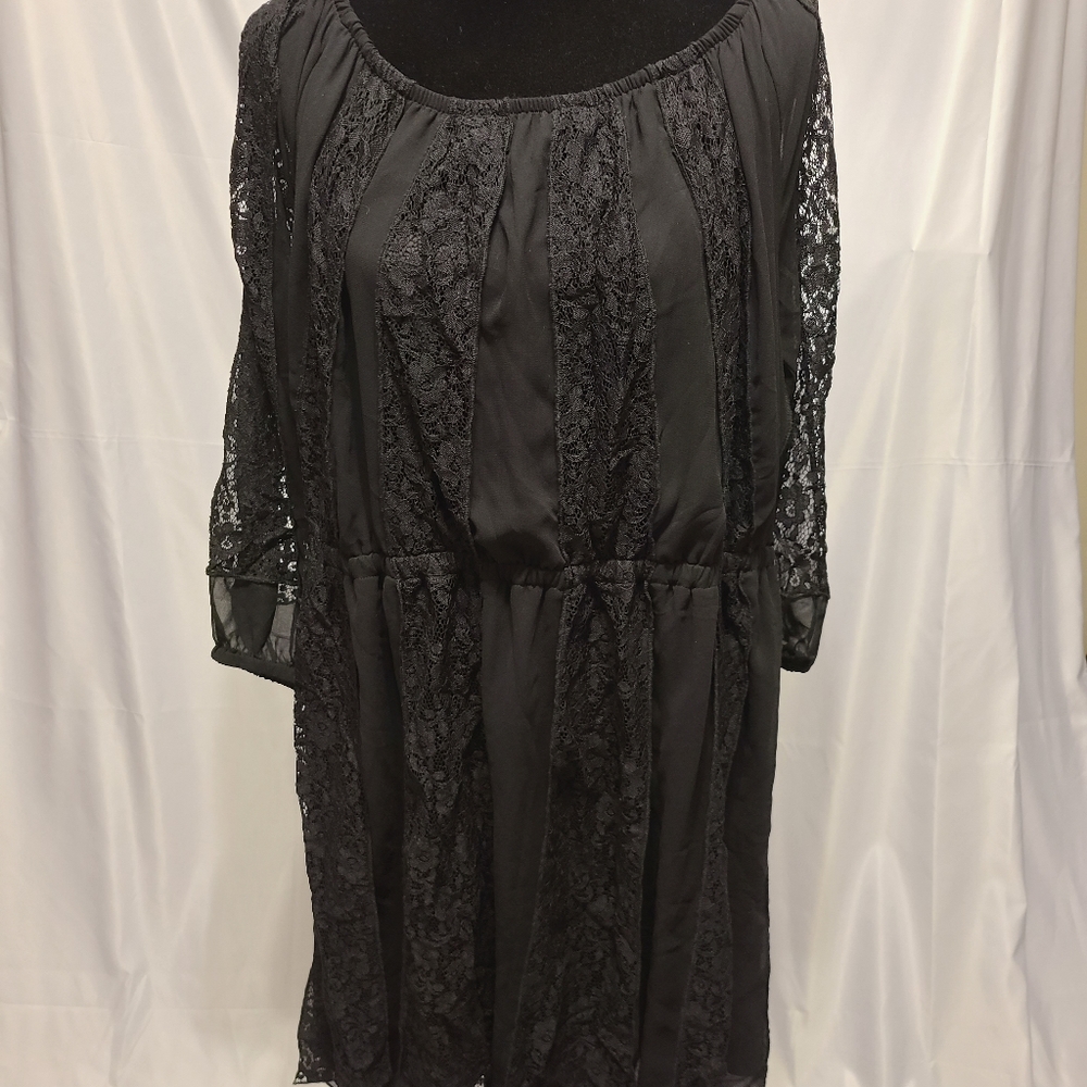 Lane Bryant Off Shoulder Lace Peasant Dress